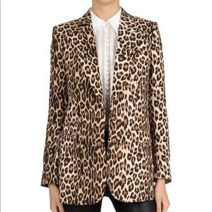 The Kooples Jackets & Coats - The Kooples peak petal leopard print blazer size 6 The Kooples Jackets & Coats - The Kooples peak petal leopard print blazer size 6